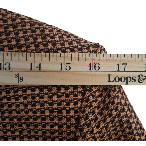 ST. JOHN COLLECTION Women's Size 6 Brown Tan Knit Full Zip Jacket Cardigan USA - Picture 9 of 9